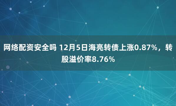 网络配资安全吗 12月5日海亮转债上涨0.87%，转股溢价率8.76%