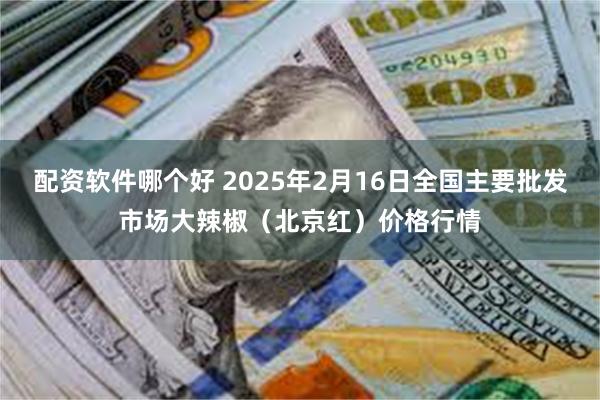 配资软件哪个好 2025年2月16日全国主要批发市场大辣椒（北京红）价格行情