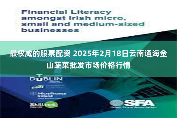 最权威的股票配资 2025年2月18日云南通海金山蔬菜批发市场价格行情