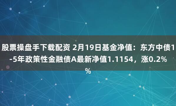 股票操盘手下载配资 2月19日基金净值：东方中债1-5年政策性金融债A最新净值1.1154，涨0.2%